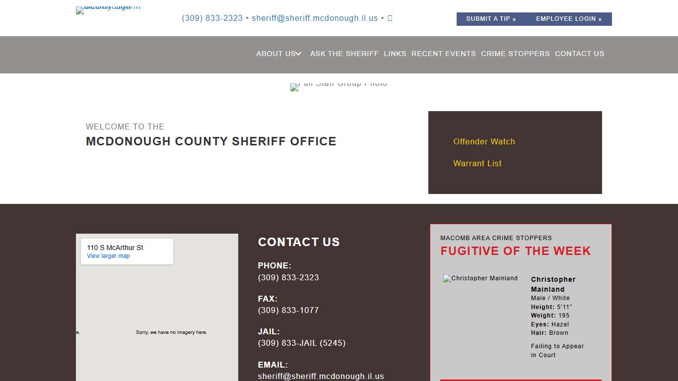 McDonough County Sheriff's Office - McDonough County Sheriffs Office / Macomb Area Crime Stoppers